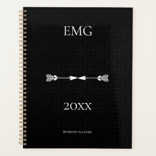 Custom Professional black white business Planner