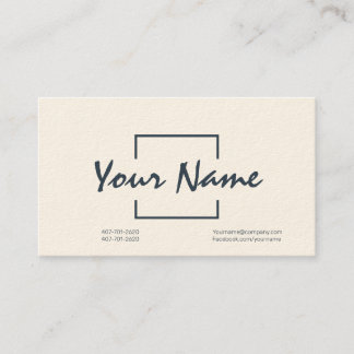 Custom Professional Business Card with Barcode