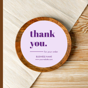 Custom Professional Business Customer Thank You Classic Round Sticker