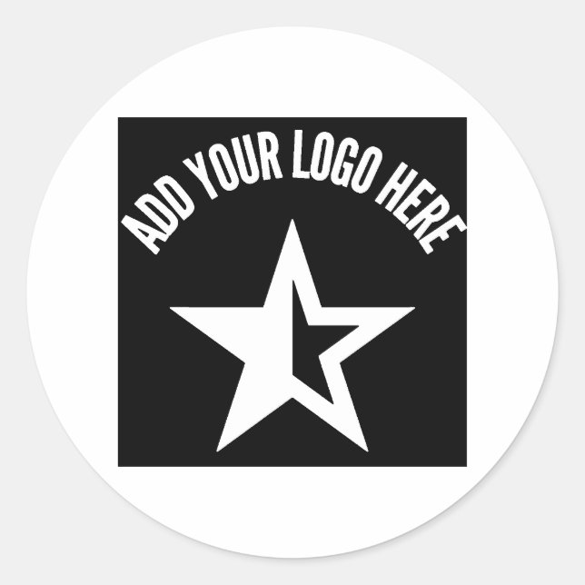 Custom Professional Business Logo Classic Round Sticker (Front)