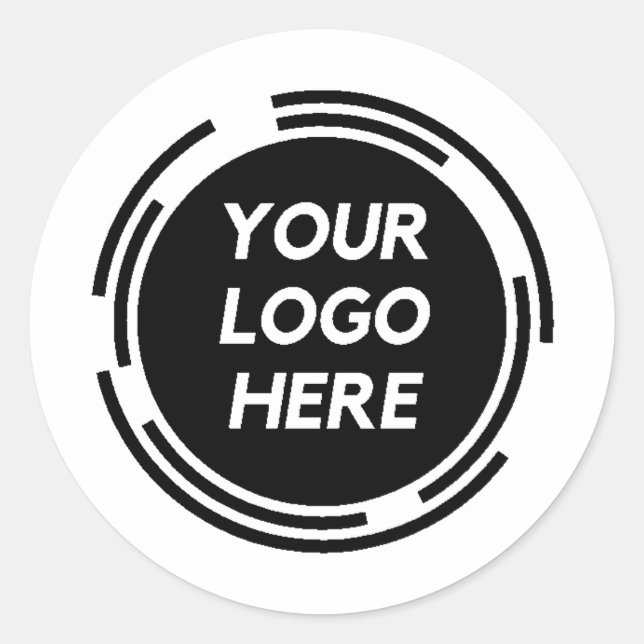 Custom Professional Business Logo Classic Round Sticker (Front)