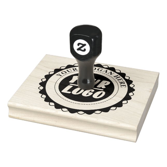 Custom Professional Business Logo create your own  Rubber Stamp (Stamp)