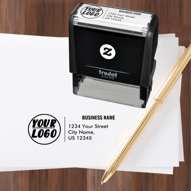 Custom Professional Business Logo Return Address  Self-inking Stamp (Custom Professional Business Logo Return Address Self-inking Stamp)