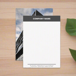 Custom Professional Company Name Photo Branded Card