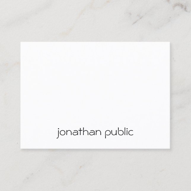 Custom Professional Elegant Simple Template Modern Business Card (Front)