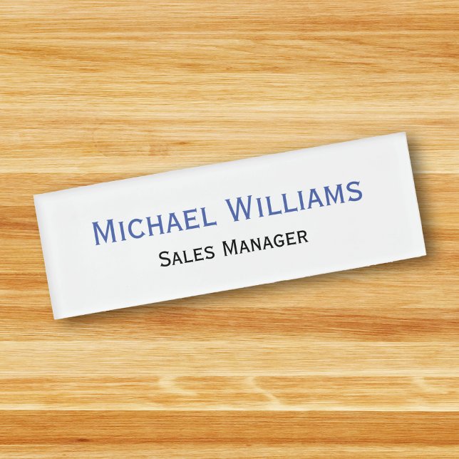 Custom Professional Executive Title Plain Magnetic Name Tag (Custom Professional Executive Title Plain Magnetic Name Tag)