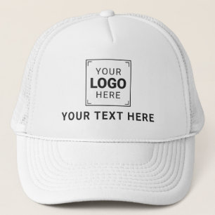 Custom Professional Logo and Text Business Trucker Hat
