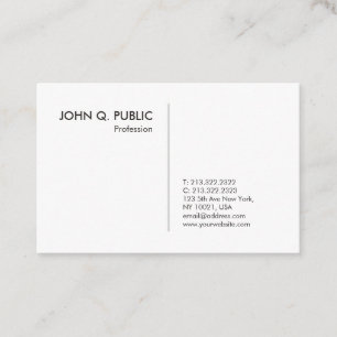 Custom Professional Minimalist Elegant Modern Business Card