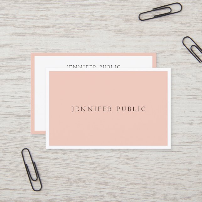 Custom Professional Modern Simple Elegant Template Business Card (Front/Back In Situ)