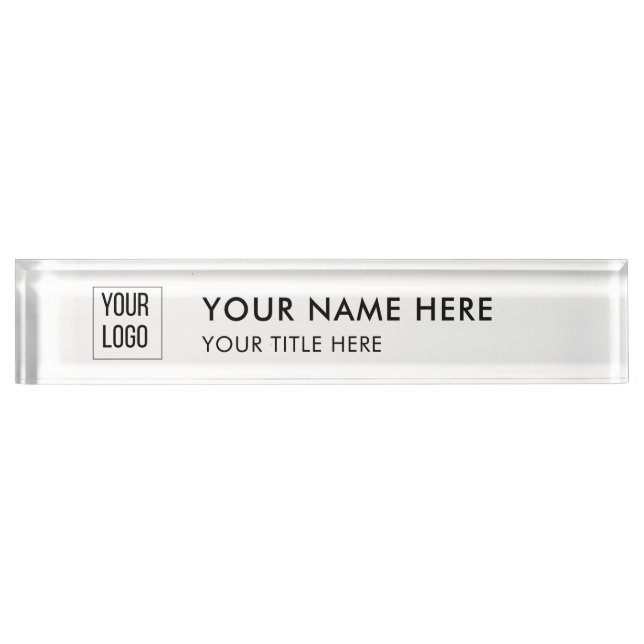 Custom Professional Name Plate (Front)