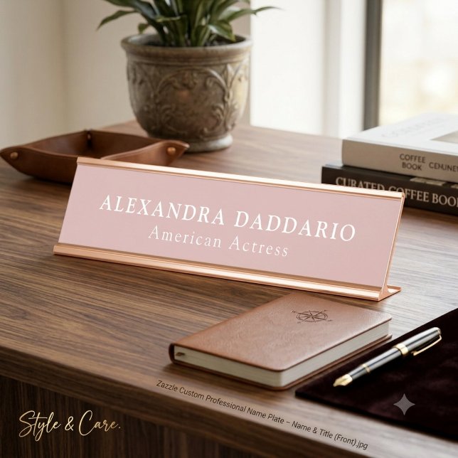 Custom Professional Name Plate – Name & Title (Custom Professional Name Plate – Name & Title)