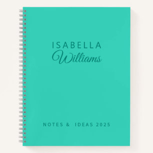 Custom Professional Notebook Modern Blue