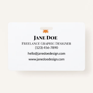 Custom Professional or Personal Contact Cards ID Badge