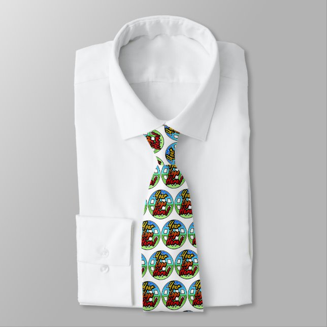 Custom Promo Business Logo Tie No Minimum Order (Tied)