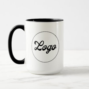 Custom Promotional BLACK Combo Logo Mug