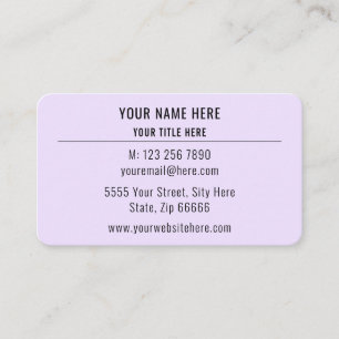 Custom Promotional Business Card Example with Logo