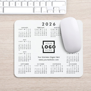Custom Promotional Business Logo 2024 Calendar Mouse Mat
