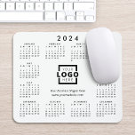 Custom Promotional Business Logo 2024 Calendar Mouse Mat<br><div class="desc">Create your own personalized 2024 calendar mouse pads with your own company logo, business slogan and contact information. You can easily change the background color to match your corporate colors. Makes a great promotional giveaway or corporate gift for customers, vendors, employees or other special people. No minimum order quantity and...</div>