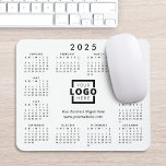 Custom Promotional Business Logo 2025 Calendar Mouse Mat<br><div class="desc">Create your own personalized 2025 calendar mouse pads with your own company logo, business slogan and contact information. You can easily change the background color to match your corporate colors. Makes a great promotional giveaway or corporate gift for customers, vendors, employees or other special people. No minimum order quantity and...</div>