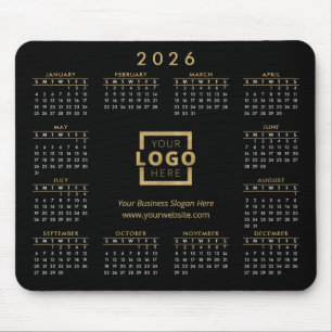 Custom Promotional Business Logo 2026 Calendar Mouse Mat