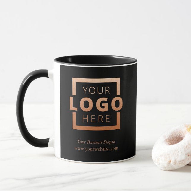 Custom Promotional Business Logo Branded Copper Mug (With Donut)
