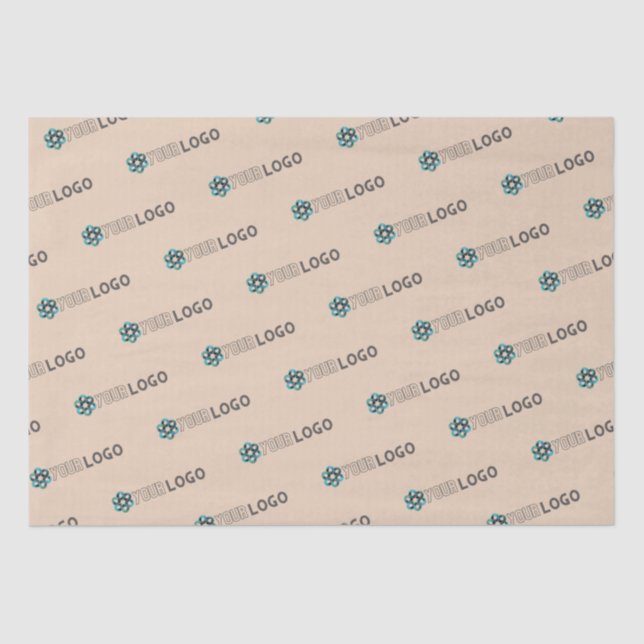 Custom promotional business logo branded packaging tissue paper (Front)