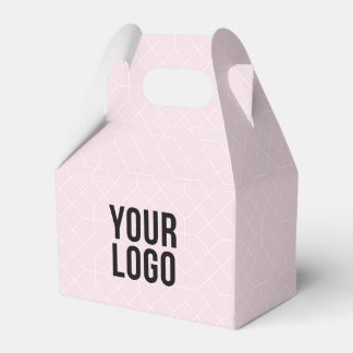 Custom promotional business logo favour box