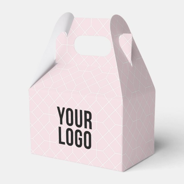 Custom promotional business logo favour box (Back Side)