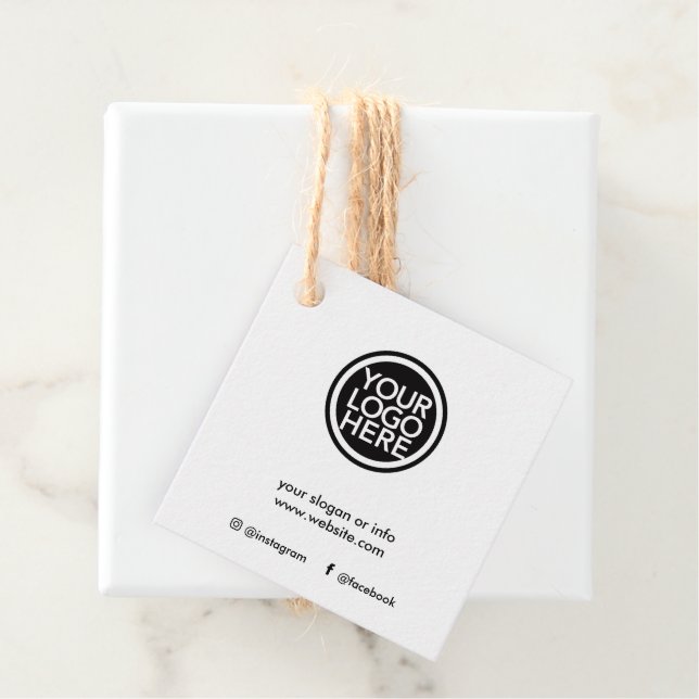 Custom Promotional Business Logo Favour Tags (In Situ)