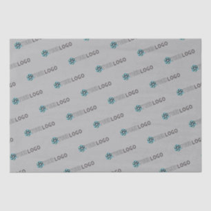 Custom promotional business logo grey packaging tissue paper