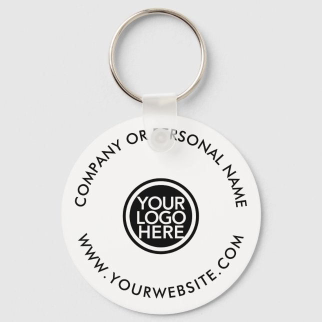 Custom Promotional Business Logo  Keychain (Front)