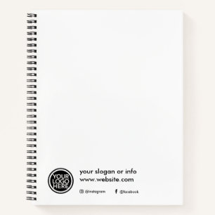 Custom Promotional Business Logo Notebook