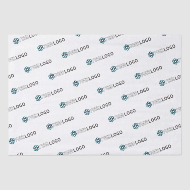 Custom promotional business logo white packaging tissue paper (Front)