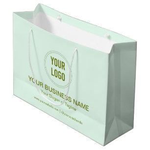 Custom Promotional Business Name And Logo Large Gift Bag