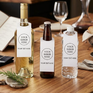 Custom Promotional Logo – No Minimum Order Bottle Tag