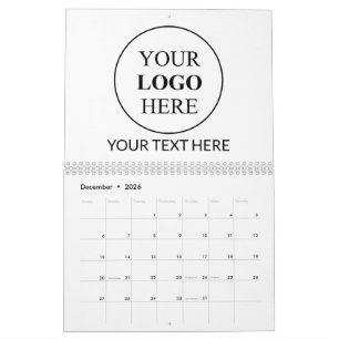 Custom Promotional Logo – No Minimum Order Calendar