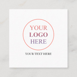 Custom Promotional Logo – No Minimum Order Calling Card