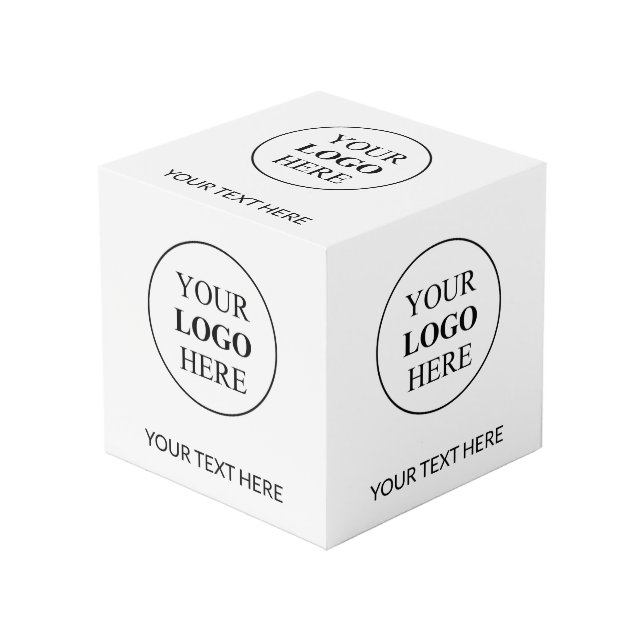 Custom Promotional Logo – No Minimum Order Cube (Front Angled)