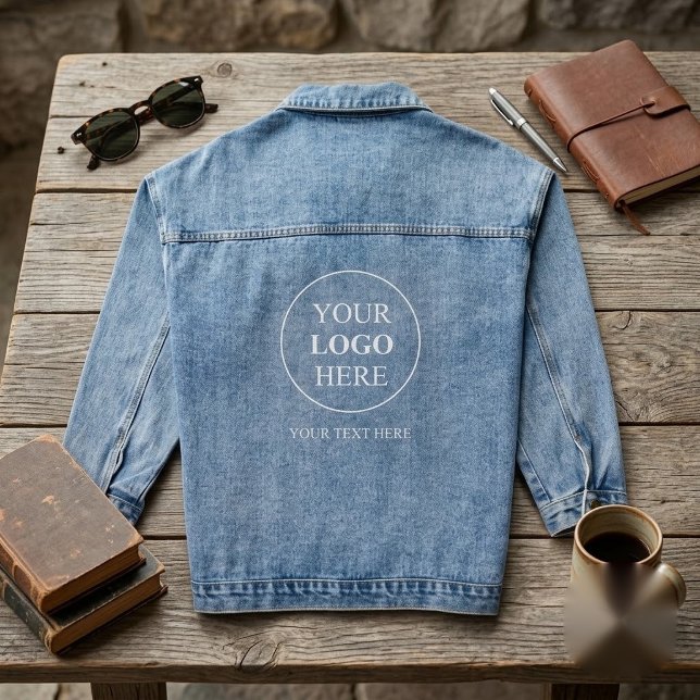 Custom Promotional Logo – No Minimum Order Denim Jacket (Creator Uploaded)