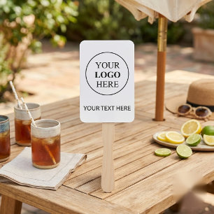 Custom Promotional Logo – No Minimum Order Hand Fan