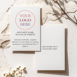 Custom Promotional Logo – No Minimum Order Invitation