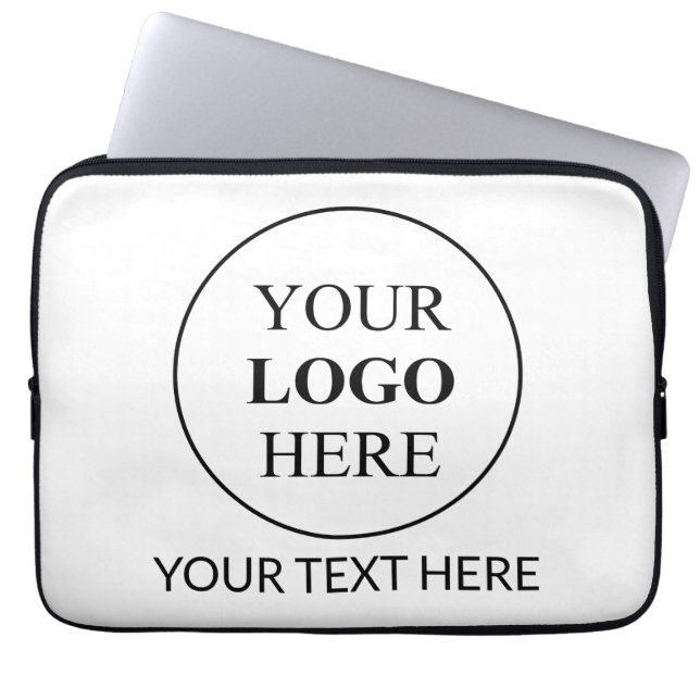 Custom Promotional Logo – No Minimum Order Laptop Sleeve (Front)