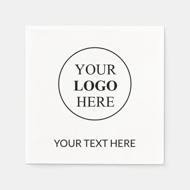 Custom Promotional Logo – No Minimum Order Napkin (Front)