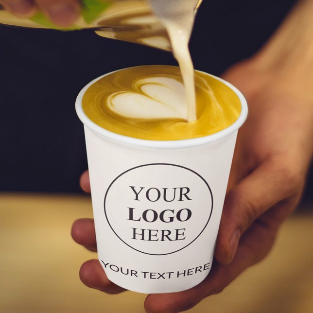 Custom Promotional Logo – No Minimum Order Paper Cups (Creator Uploaded)