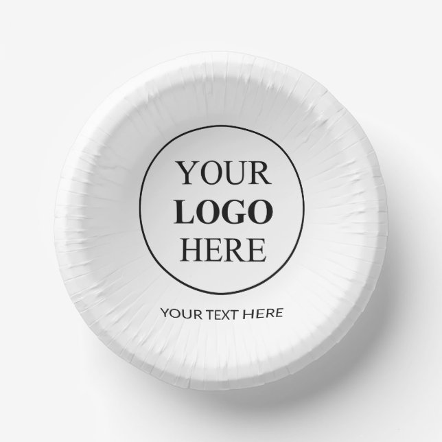 Custom Promotional Logo – No Minimum Order Paper Plate (Front)