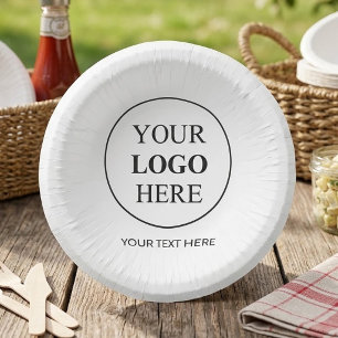 Custom Promotional Logo – No Minimum Order Paper Plate