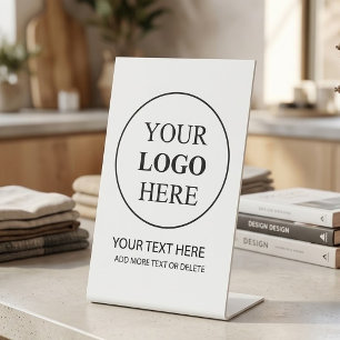 Custom Promotional Logo – No Minimum Order Pedestal Sign