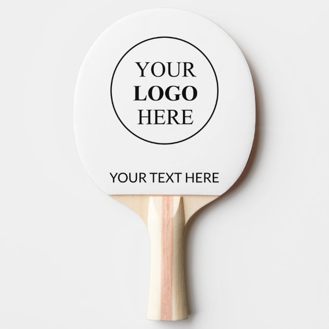 Custom Promotional Logo – No Minimum Order Ping Pong Paddle (Front)