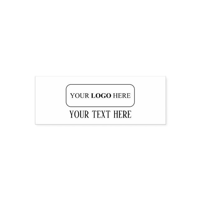 Custom Promotional Logo – No Minimum Order Self-inking Stamp (Design)