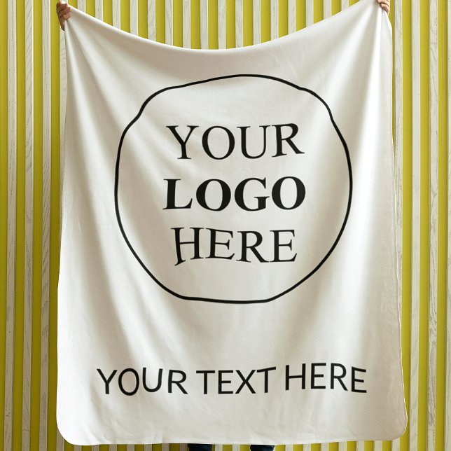 Custom Promotional Logo – No Minimum Order Sherpa Blanket (Creator Uploaded)